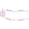 vidaXL Boxspringbed Taupe 140 x 200 cm Stof