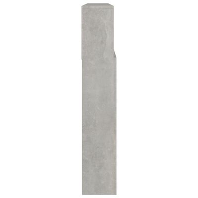 vidaXL Hoofdbordkast 220x19x103,5 cm betongrijs