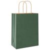 vidaXL Papieren zakken 50 st met hengsels 21x11x28 cm groen
