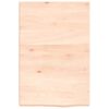 vidaXL Wastafelblad 40x60x(2-4) cm onbehandeld massief hout