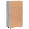vidaXL Dressoir FLORIN Grijs Sonoma 55,5 x 29 x 103 cm Bewerkt hout