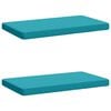 vidaXL 2-delige Bankkussens VUGHT 2 st 100% Polyester Turquoise