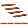 vidaXL Trapmatten 8 st Bruin 90 x 25 x 2 cm Massief beukenhout