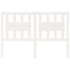 vidaXL Hoofdbord 140,5x4x100 cm massief grenenhout wit