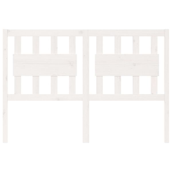 vidaXL Hoofdbord 140,5x4x100 cm massief grenenhout wit