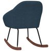 vidaXL Schommelstoel stof blauw