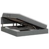 vidaXL Opbergbed met matras Donkergrijs 160 x 200 cm fluweel