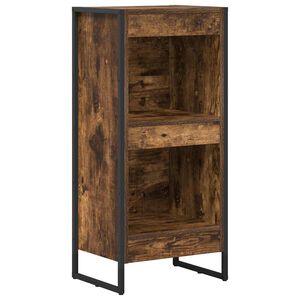 vidaXL Boekenkast Rook Eik 80 x 30 x 155 cm Bewerkt hout