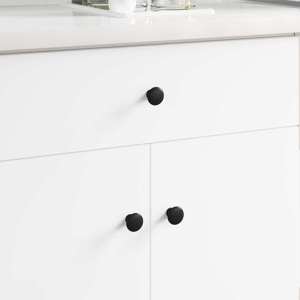 vidaXL Handvat 1461 pcs Zwart &Oslash;30 mm Aluminium