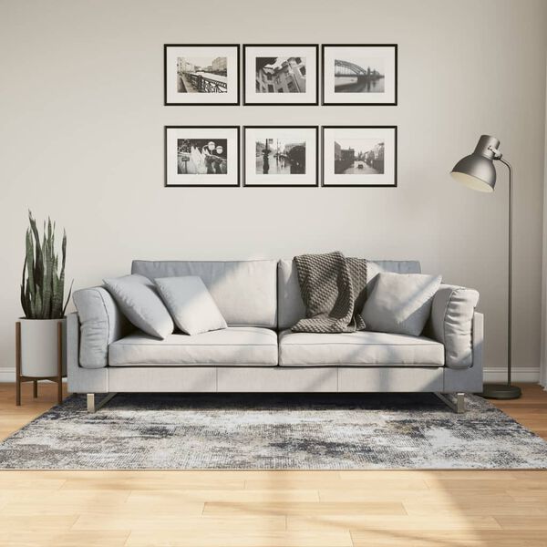 vidaXL Vloerkleed wasbaar anti-slip 120x180 cm meerkleurig