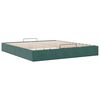 vidaXL Ottoman bedframe zonder matras 160x200 cm fluweel donkergroen