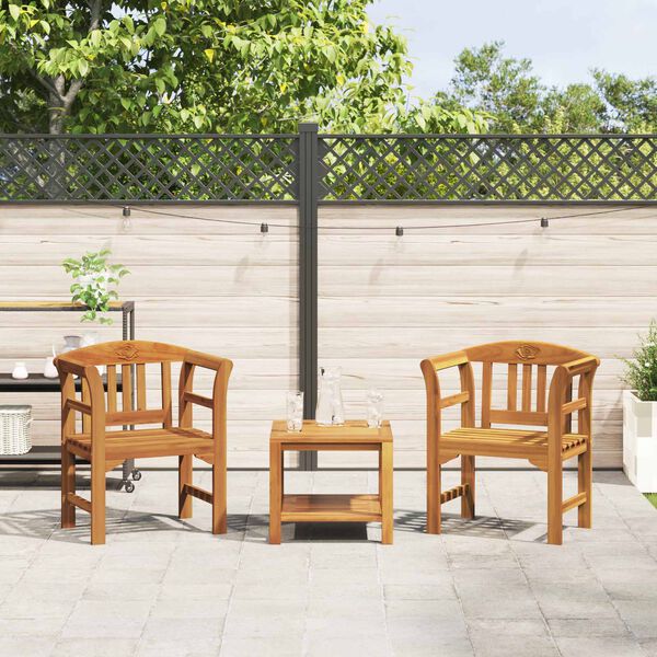 vidaXL Rozenbank Natuurlijk 68,5 x 46 x 82,5 cm Massief Acaciahout