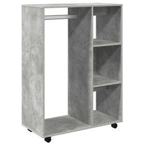 vidaXL Kledingkast 80x40x110 cm bewerkt hout betongrijs