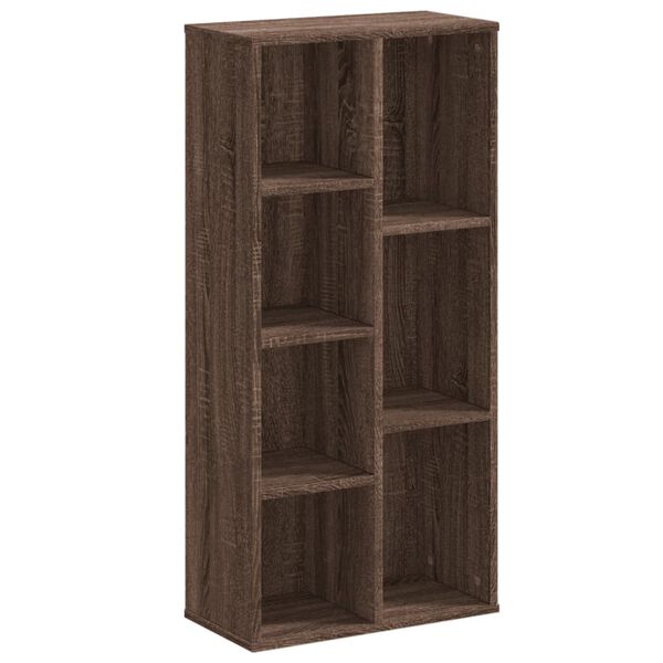 vidaXL Boekenkast 50x25x105 cm bewerkt hout bruin eikenkleurig