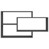 vidaXL Wandschappen 104x20x58,5 cm bewerkt hout grijs