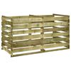 vidaXL Compostbak met latten ge&iuml;mpregneerd grenenhout 180x90x90 cm