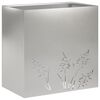 vidaXL Plantenbak zilver 50 x 30 x 49 cm Roestvrij staal