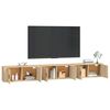 vidaXL Tv-wandmeubels 3 st 100x34,5x40 cm sonoma eikenkleurig