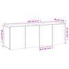 vidaXL Tv-meubels 2 st wandgemonteerd 60x30x41 cm betongrijs