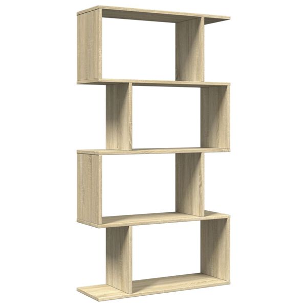 vidaXL Kamerscherm / boekenkast 4-laags 70x24x129 cm hout sonoma eiken