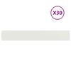 vidaXL Gazonrand 30 st 15 x 103 cm Staal Wit