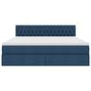 vidaXL Opbergbed met matras met matras Blauw 180 x 200 cm Bewerkt hout