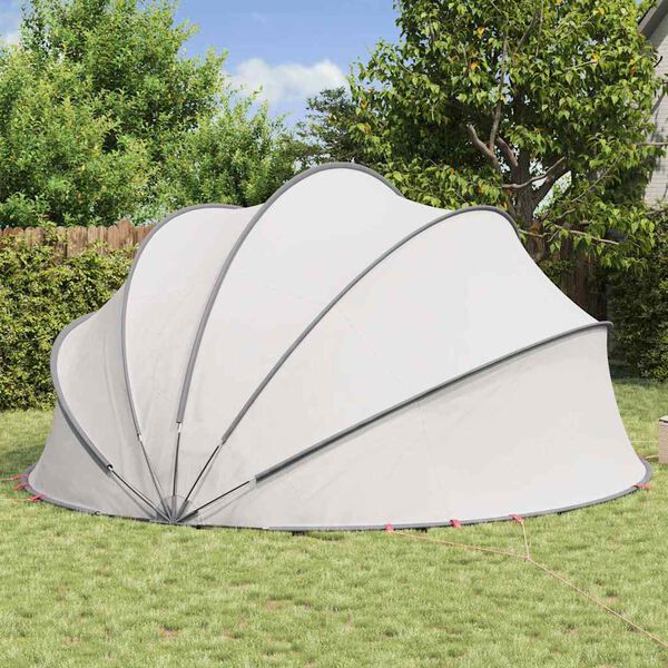 vidaXL Pooldome Grijs en Oranje 546 x 516 x 250 cm
