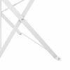 vidaXL Tuin Opvouwbare Stoel 2 pcs Wit 42 x 46 x 82cm Metaal