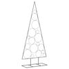 vidaXL Kerstdecoratie kerstboom 180 cm metaal zwart