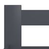 vidaXL Bedframe massief grenenhout donkergrijs 140x200 cm