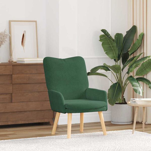 vidaXL Fauteuil Jungle Groen 63 x 67 x 94 cm Stof