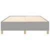 vidaXL Boxspring bed stof lichtgrijs 140x200 cm