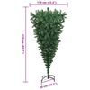 vidaXL Ophang Kunst Kerstboom met Ballenset Groen 210 cm PVC