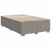 vidaXL Boxspring met matras stof taupe 120x190 cm