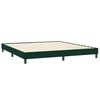 vidaXL Boxspring met matras en LED fluweel donkergroen 180x220 cm