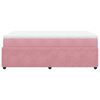vidaXL Boxspring met matras fluweel roze 120x190 cm