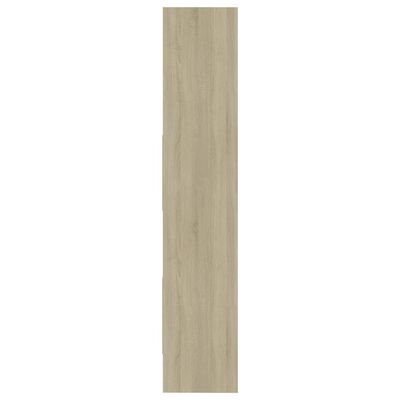 vidaXL Boekenkast 40x35x180 cm bewerkt hout wit en sonoma eikenkleurig