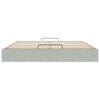 vidaXL Ottoman bedframe zonder matras 160x200 cm fluweel lichtgrijs