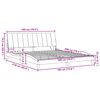 vidaXL Bedframe zonder matras "Hanko" stof lichtgrijs 180x200 cm