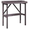 vidaXL Plantentafel met schap 78x38x82,5 cm vurenhout grijs