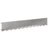 vidaXL Gazonrand 30 st 102 x 15 x 4 cm Staal Zilverkleurig