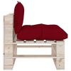 vidaXL 6-delige Loungeset met kussens pallet grenenhout