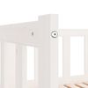 vidaXL Slaapbank uitschuifbaar massief grenenhout wit 2x(90x200) cm