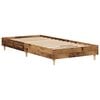 vidaXL Bedframe zonder matras 90x200 cm spaanplaat bewerkt hout