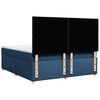 vidaXL Boxspring met matras stof blauw 180x200 cm