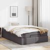 vidaXL Ottoman bed met matras 120x200cm kunstleer grijs