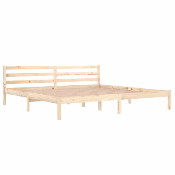 vidaXL Bedframe massief grenenhout 200x200 cm
