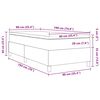 vidaXL Boxspringbed Cr&egrave;me en Wit 90 x 190 cm Katoen Stof