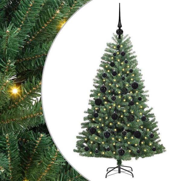 vidaXL Kunstmatige Inklapbare Kerstboom Groen 120 cm PVC en Metaal