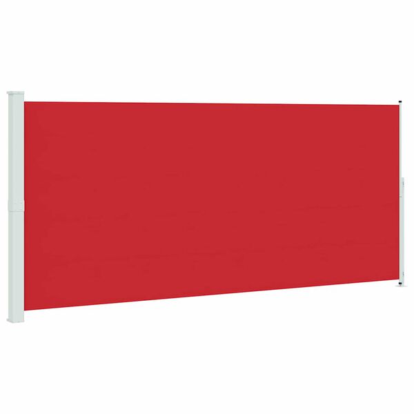 vidaXL Tuinscherm uittrekbaar 220x500 cm rood